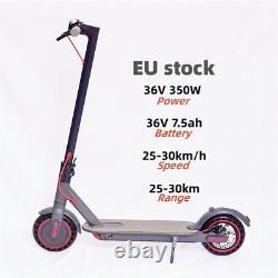 Stock de l'UE Scooter électrique pliable 36V 350W 8.5 pouces 7.5ah 30km de portée e-scooter