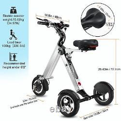 Tricycle électrique Topmate ES32 pour adulte, scooter de mobilité à 3 roues pliable