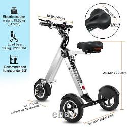 Trotinette électrique Topmate ES32 Mini tricycle pour adulte Scooter de mobilité à 3 roues