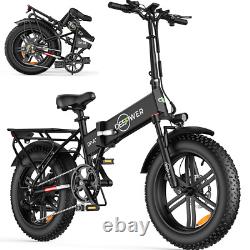 Vélo électrique DEEPOWER pour adultes VTT pliable eBike 1000W 48V 20Ah noir