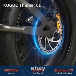 Vélo électrique KUGOO T01 Moteur 48V 750W Batterie 13Ah Freins hydrauliques 20X4.0 pouces