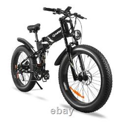Vélo électrique pliable 26 pouces 48V/17Ah VTT électrique de montagne 28MPH E-Bike