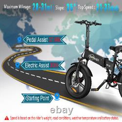 Vélos électriques DEEPOWER pour adultes Vélo pliant eBike 1000W 48V 20Ah 7 vitesses VTT